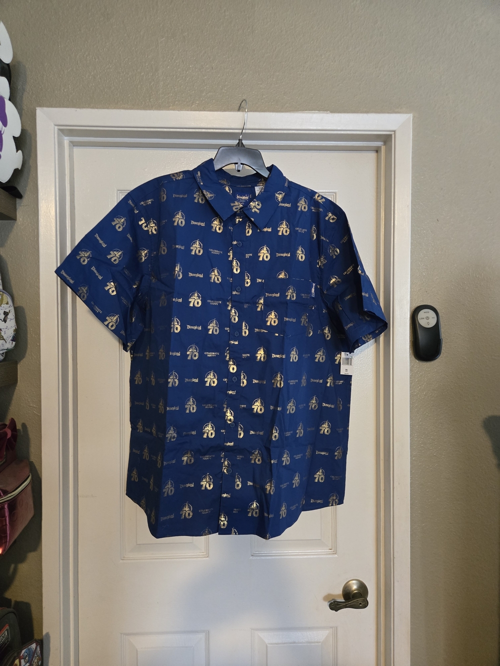 Disney 70 Celebration Men's Short-Sleeve Button-Down